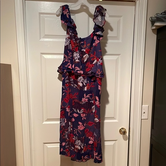 Floral Sleeveless Dress - Red and Purple by Sofia Vergara - Picture 1 of 5